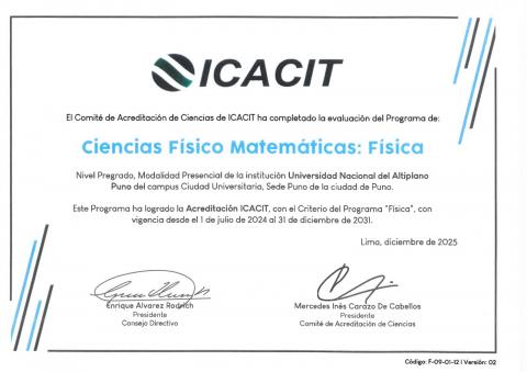CERTIFICADO ICACIT